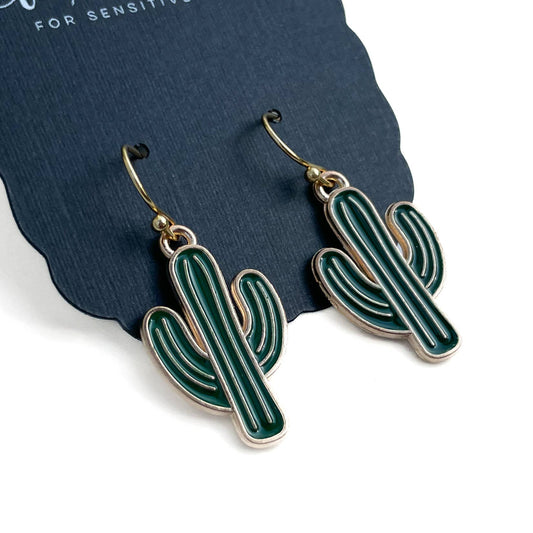 Cute But Prickly Cactus Earrings