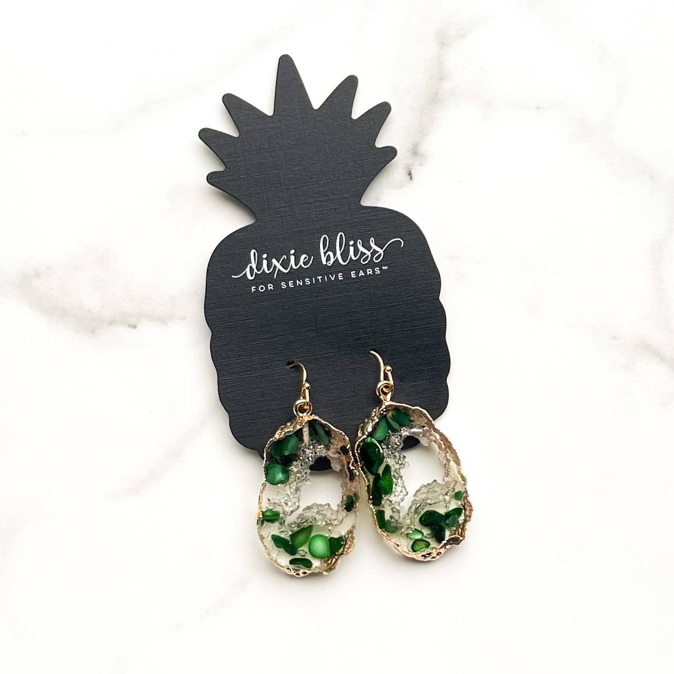 Forest Geode Earrings