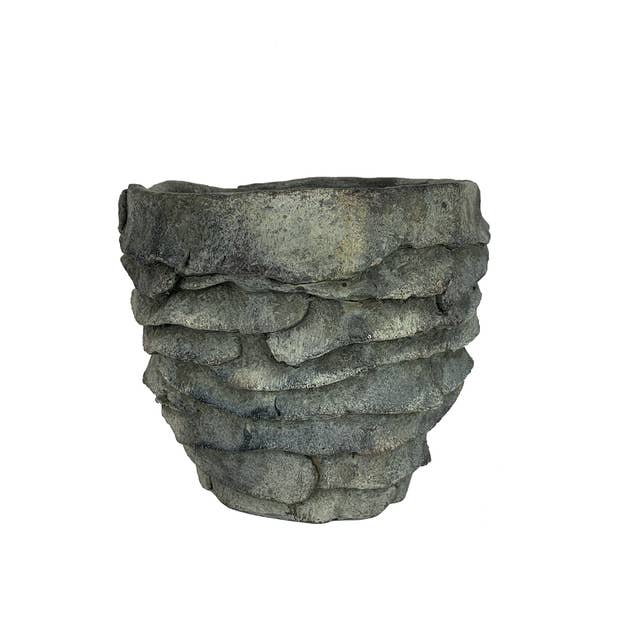 7" Cement Palm Planter