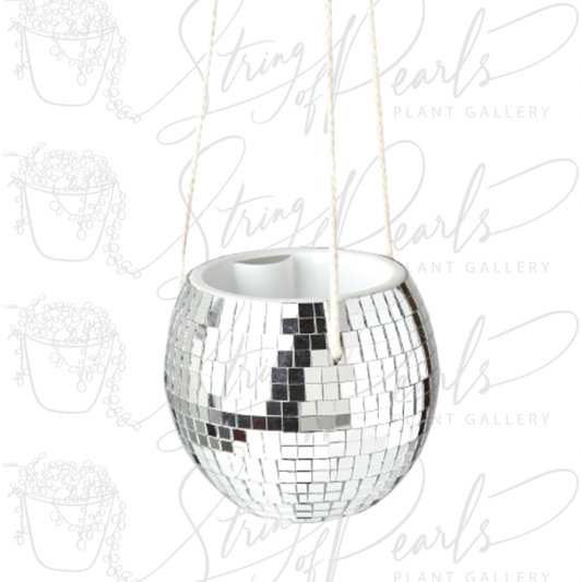 Disco Ball Hanging Planter