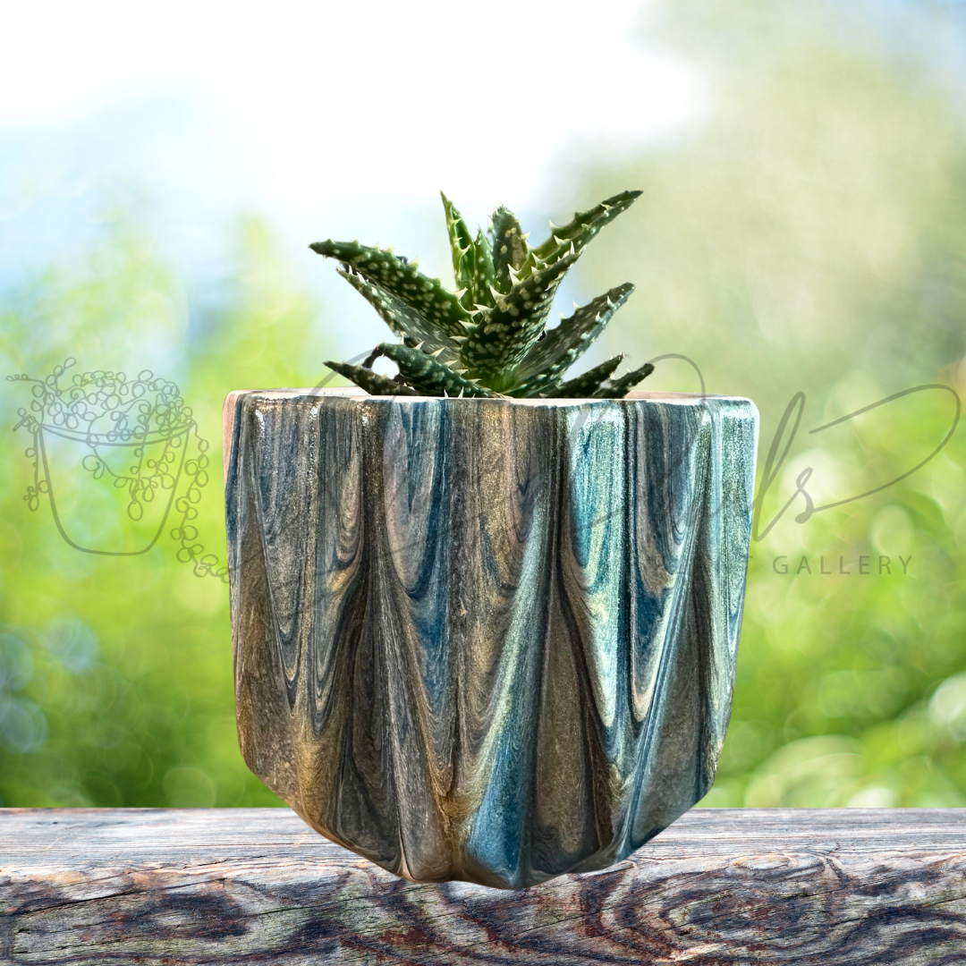 Hand Painted 5-inch Ceramic Plant Pot