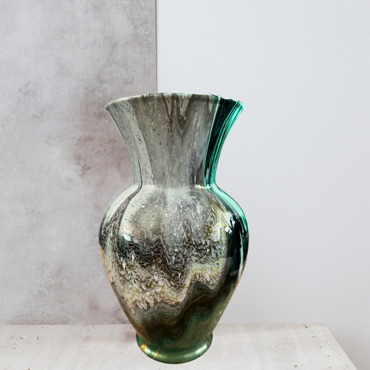 10.5” Decorative Glass Vase