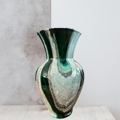 10.5” Decorative Glass Vase