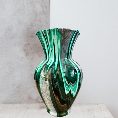 10.5” Decorative Glass Vase