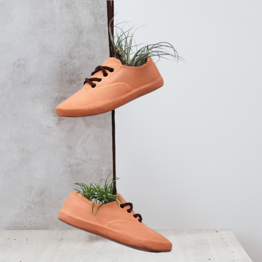 Terracotta Shoe Hanging Planters (Set of 2)