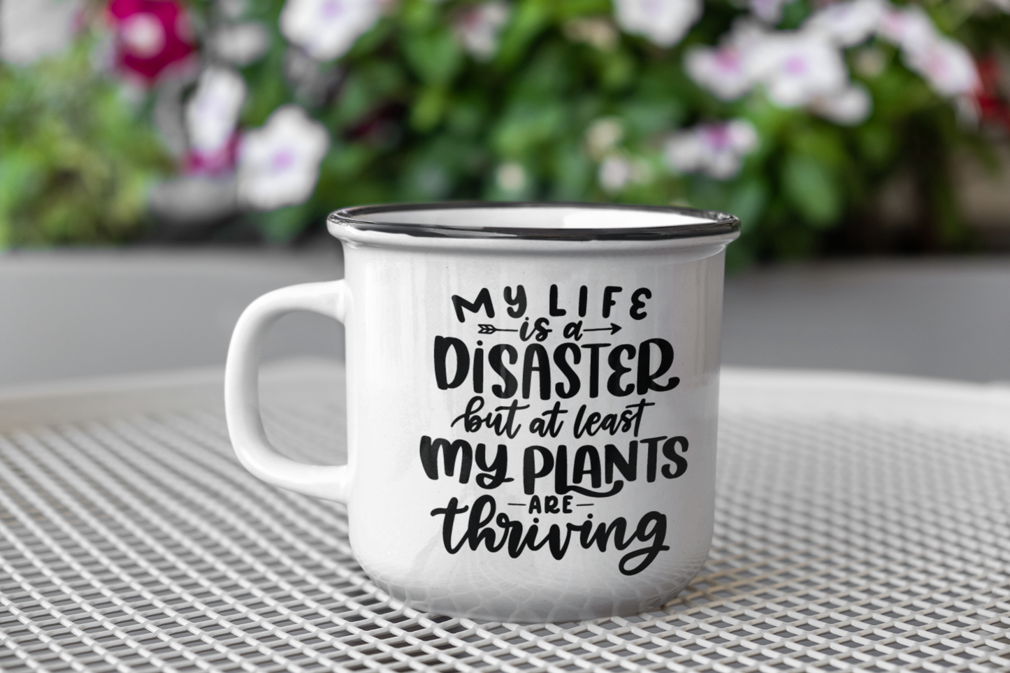 My Life Is A Disaster Plant Mom Mug-0