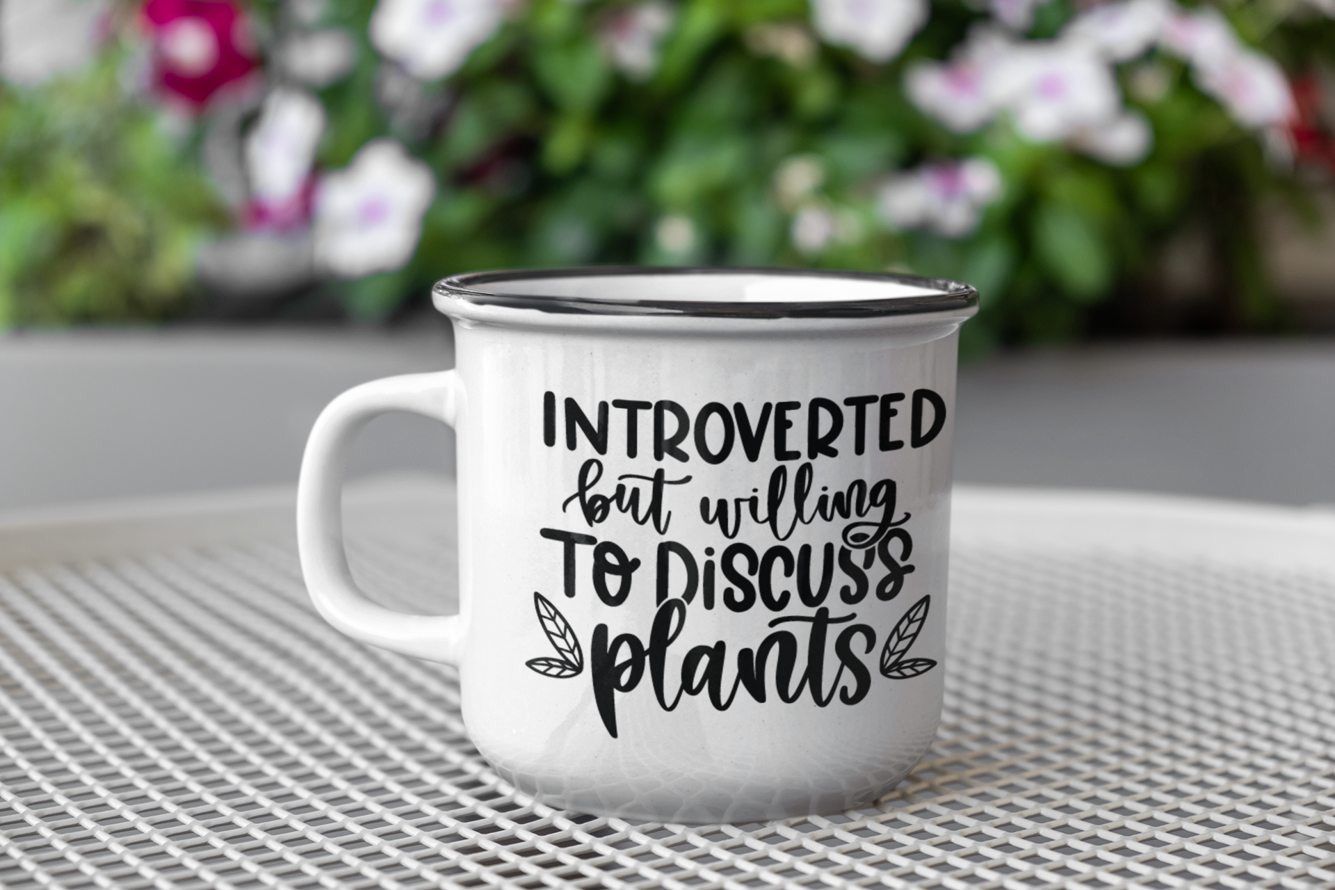 Introverted But Willing To Discuss Plants Plant Mom Mug-0